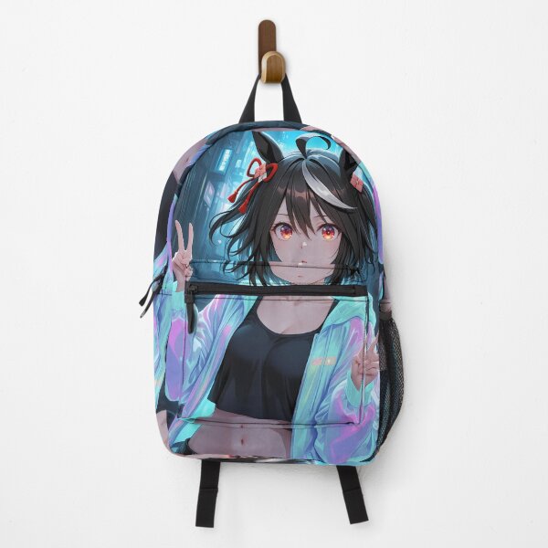 Item preview, Kitasan Black Uma Musume Neon Peace Sign Night designed and sold by Spraykart.