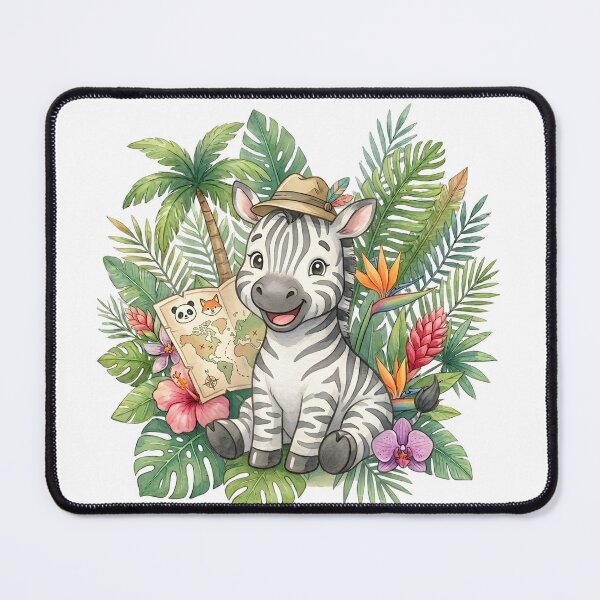 Item preview, Cute Zebra Explorer with Safari Map designed and sold by Biwbiwty.