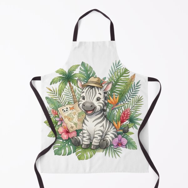 Item preview, Cute Zebra Explorer with Safari Map designed and sold by Biwbiwty.