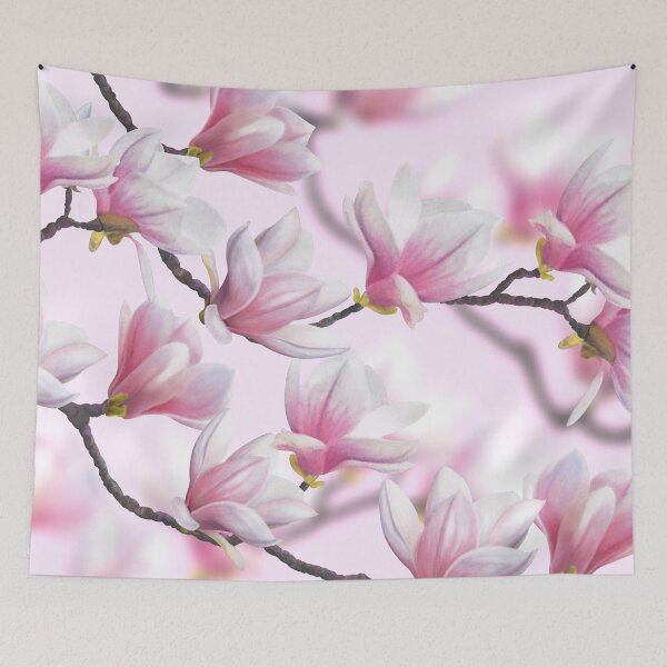 Item preview, Pink Japanese Magnolia Blossoms designed and sold by Fiona Calder Designs.