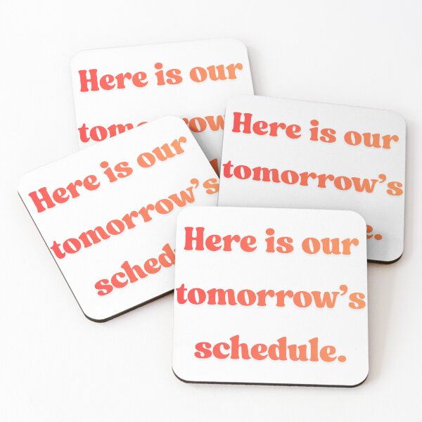 Item preview, Here is our tomorrow's schedule. designed and sold by ArtistTejal.