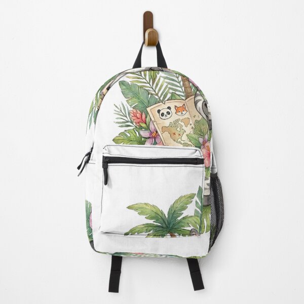Item preview, Cute Zebra in Tropical Jungle Flowers Illustration designed and sold by Biwbiwty.