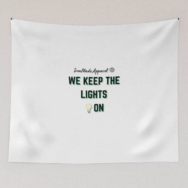 Item preview, We Keep The Lights On Electrician T-Shirt – Electrician Pride Shirt for Linemen, Electrical Workers, Apprentice & Master Electricians Gift designed and sold by IronMade Apparel.