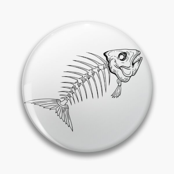 Item preview, Fish skeleton designed and sold by SpookyPieGuy.
