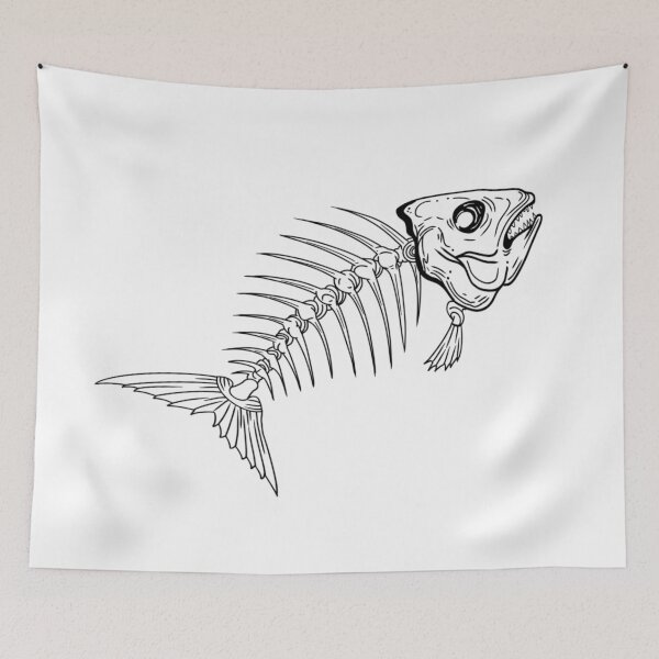 Item preview, Fish skeleton designed and sold by SpookyPieGuy.