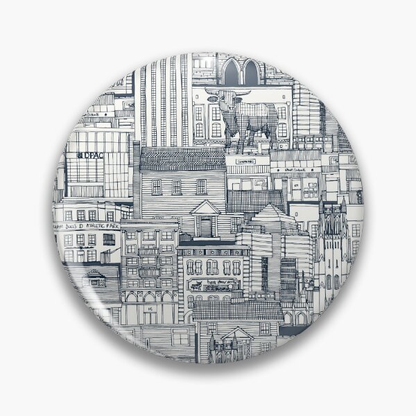 Item preview, Durham NC toile indigo designed and sold by scrummy.