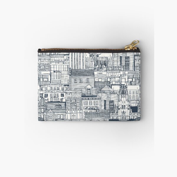 Item preview, Durham NC toile indigo designed and sold by scrummy.