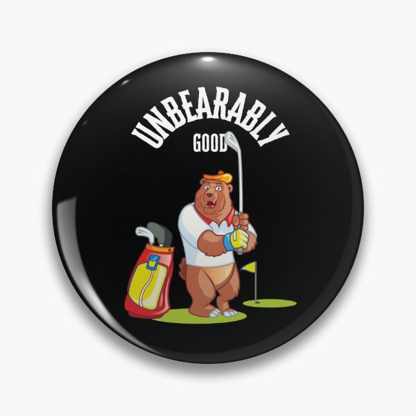 Item preview, Unbearably Good Golf Bear designed and sold by sydney-syder.