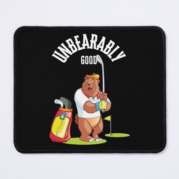 Item preview, Unbearably Good Golf Bear designed and sold by sydney-syder.