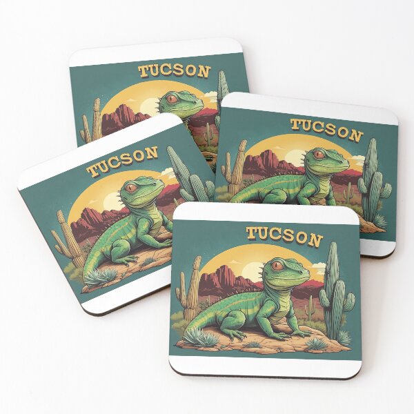 Item preview, Tucson Desert Lizard on Rock with Saguaro Cactus designed and sold by Moriarty's Digital Visions.