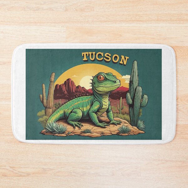 Item preview, Tucson Desert Lizard on Rock with Saguaro Cactus designed and sold by Moriarty's Digital Visions.
