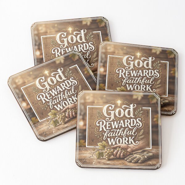 Item preview, God rewards faithful work. designed and sold by Mcs Christianlifestyle.