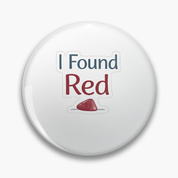 Item preview, I Found Red – Rare Sea Glass Hunter Sticker | Beachcomber Find | Coastal Treasure designed and sold by Low Tide Press.