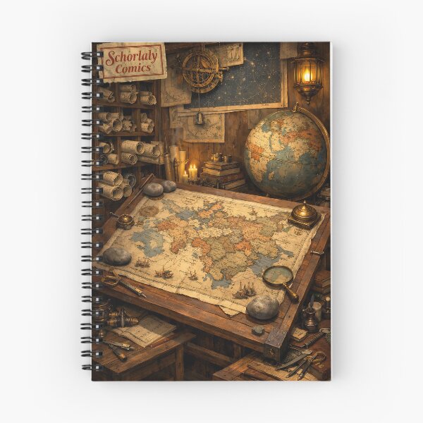 Item preview, The Cartographer’s Map Room - Scholarly Dark Academia designed and sold by bapupa.