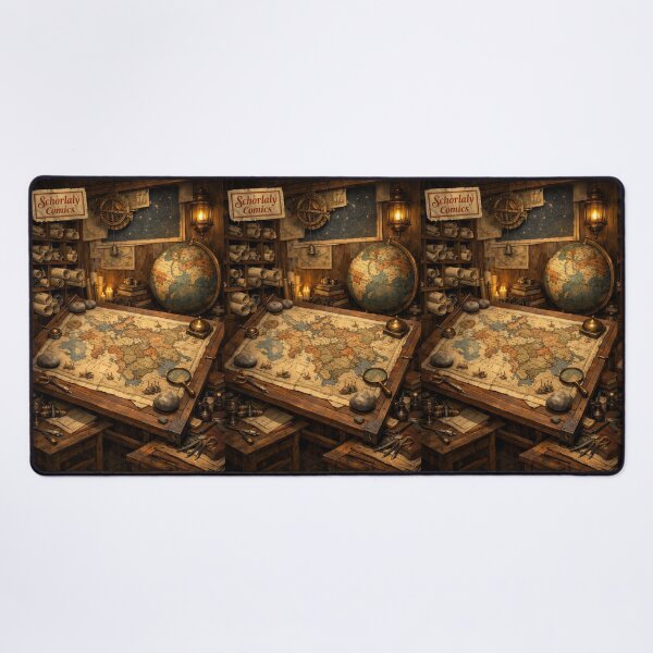 Item preview, The Cartographer’s Map Room - Scholarly Dark Academia designed and sold by bapupa.