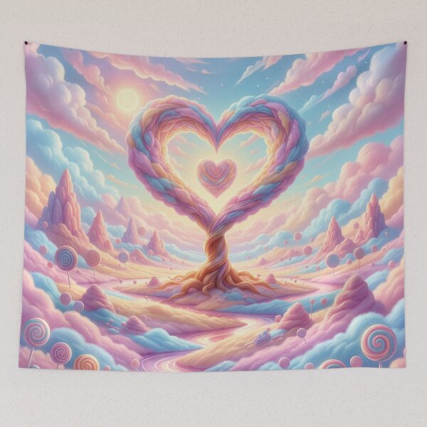 Item preview, Heart Candy Fantasy Tree – Dream Path Landscape designed and sold by Herzbaumatelier.