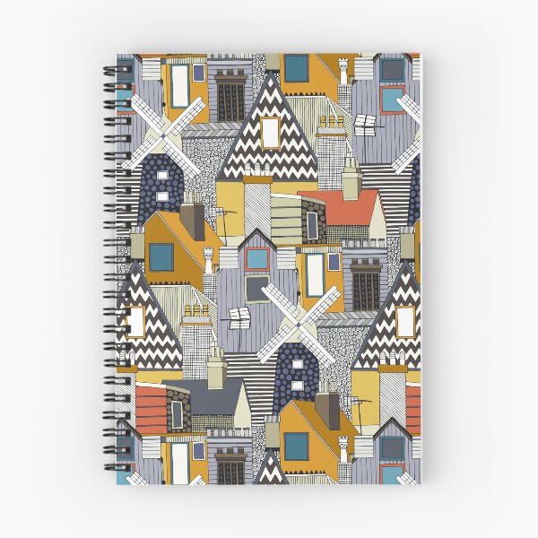 Item preview, windmill and rooftops gold designed and sold by scrummy.