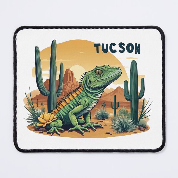 Item preview, Tucson Desert Lizard Under Saguaro Cactus designed and sold by Moriarty's Digital Visions.
