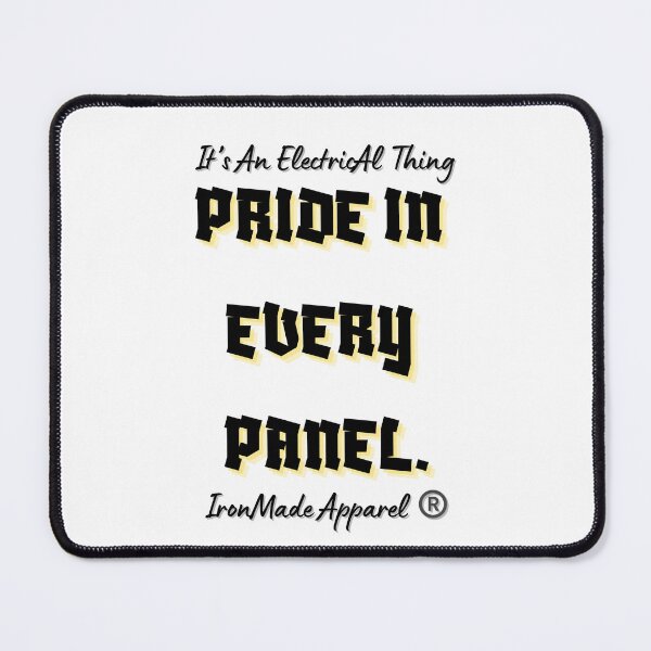 Item preview, Pride In Every Panel Electrician T-Shirt | Electrician Pride Tee for Skilled Trades, Lineman & Electrical Worker Gift designed and sold by IronMade Apparel.