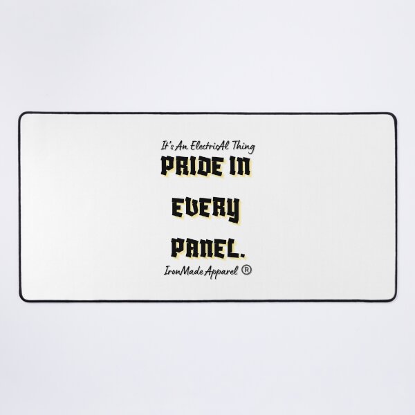 Item preview, Pride In Every Panel Electrician T-Shirt | Electrician Pride Tee for Skilled Trades, Lineman & Electrical Worker Gift designed and sold by IronMade Apparel.