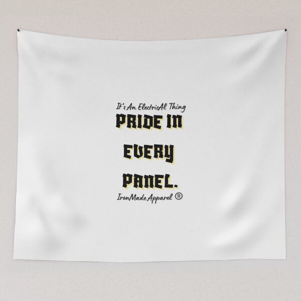 Item preview, Pride In Every Panel Electrician T-Shirt | Electrician Pride Tee for Skilled Trades, Lineman & Electrical Worker Gift designed and sold by IronMade Apparel.