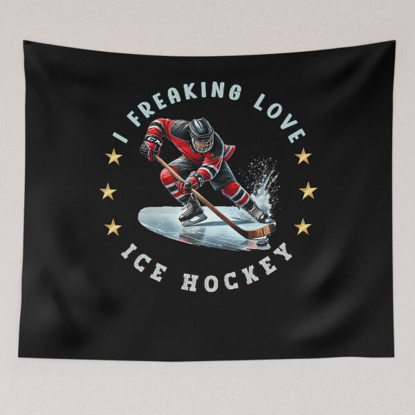 Item preview, I Freaking Love Ice Hockey designed and sold by AmazingShop12.
