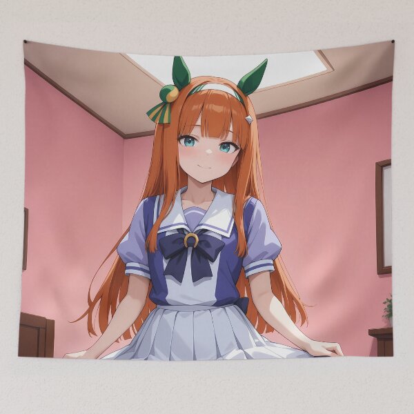 Item preview, Silence Suzuka Pure Innocence Uma Musume Pretty Derby Anime Girl Waifu designed and sold by Spraykart.