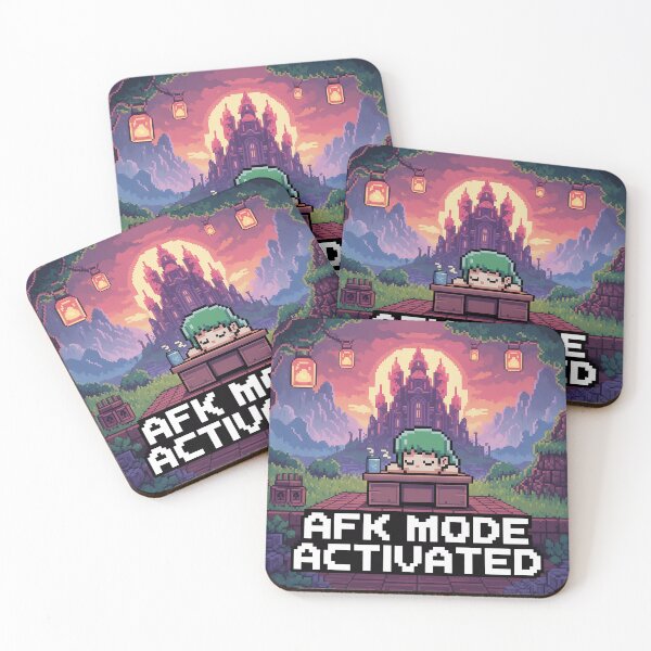 Item preview, AFK Mode Activated – Pixel Meme Gamer Shirt designed and sold by roninlabstudio.