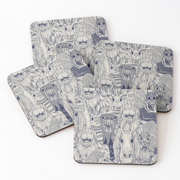Item preview, cryptid crowd blue off white designed and sold by scrummy.