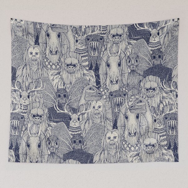 Item preview, cryptid crowd blue off white designed and sold by scrummy.