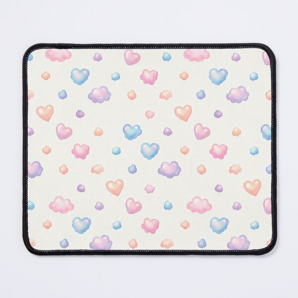 Item preview, Pastel Hearts & Cloud Magic – Delicate Aesthetic Pattern designed and sold by Herzbaumatelier.