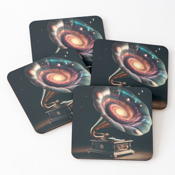 Item preview, Galactic Gramophone – Cosmic Music Illustration designed and sold by Dogandesighn.