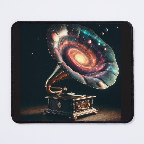 Item preview, Galactic Gramophone – Cosmic Music Illustration designed and sold by Dogandesighn.