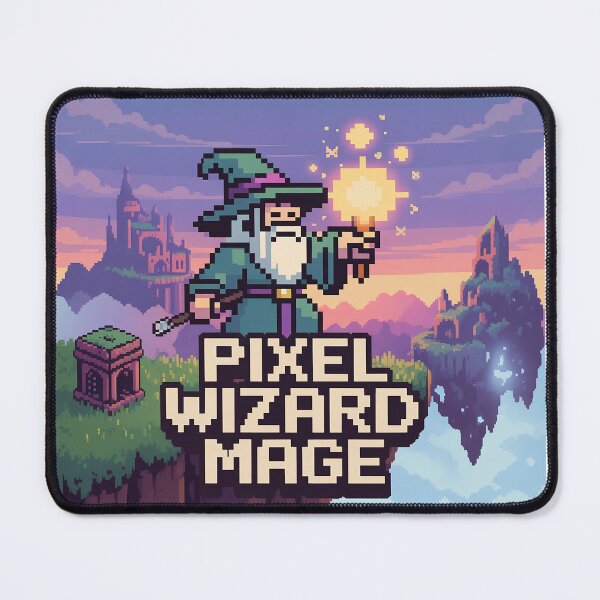 Item preview, Pixel Wizard Mage – 8-Bit RPG Pixel Character designed and sold by roninlabstudio.