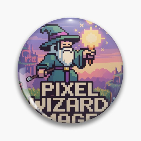 Item preview, Pixel Wizard Mage – 8-Bit RPG Pixel Character designed and sold by roninlabstudio.