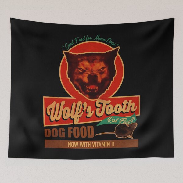 Item preview, Wolf Tooth Dog Food Now With Vitamin D Good Food For Mean Dogs designed and sold by ShirtAcademy.