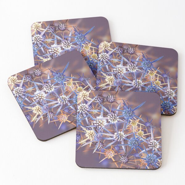 Item preview, Blue Sea Holly Spiky Flower Thistle Eryngiums designed and sold by Fiona Calder Designs.