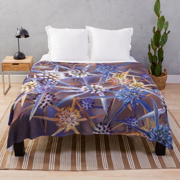 Item preview, Blue Sea Holly Spiky Flower Thistle Eryngiums designed and sold by Fiona Calder Designs.