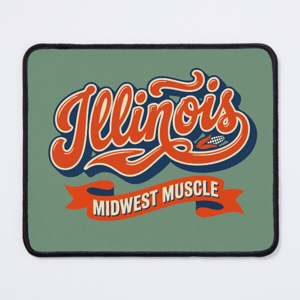 Item preview, Illinois Midwest Muscle - Retro  Vintage State Pride designed and sold by Cozy-Old-Pub.