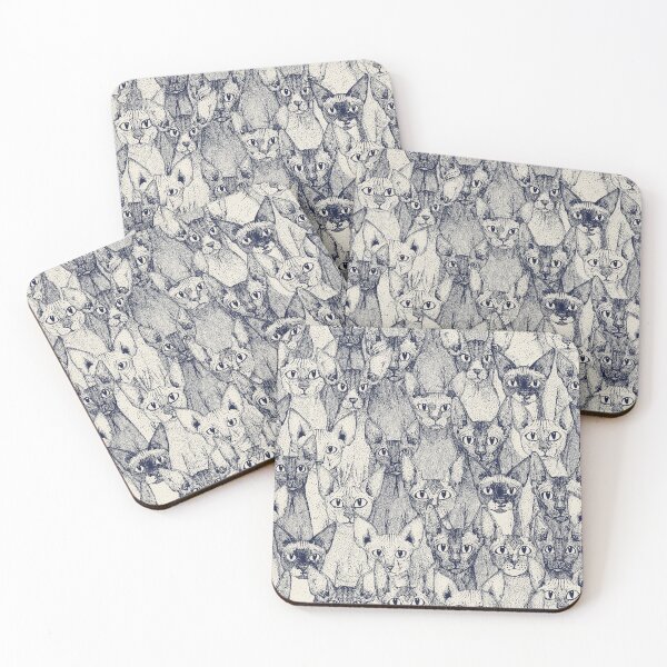 Item preview, just sphynx cats blue off white designed and sold by scrummy.
