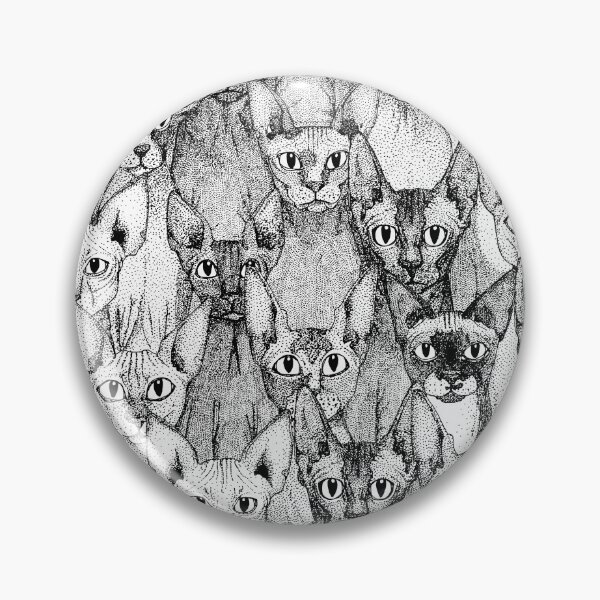 Item preview, just sphynx cats black white designed and sold by scrummy.
