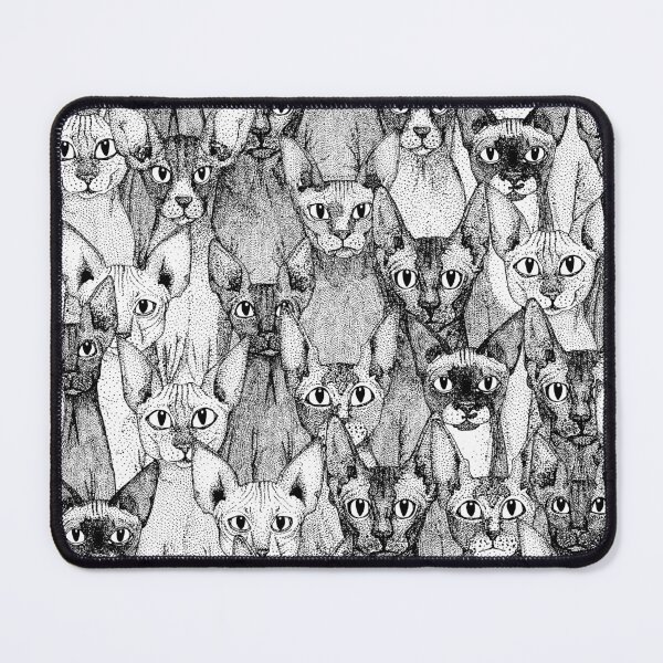 Item preview, just sphynx cats black white designed and sold by scrummy.