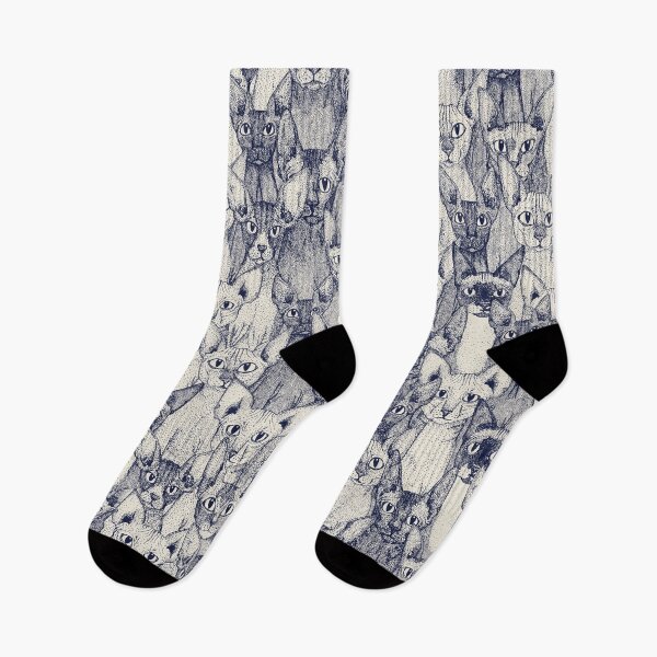 Item preview, just sphynx cats blue off white designed and sold by scrummy.
