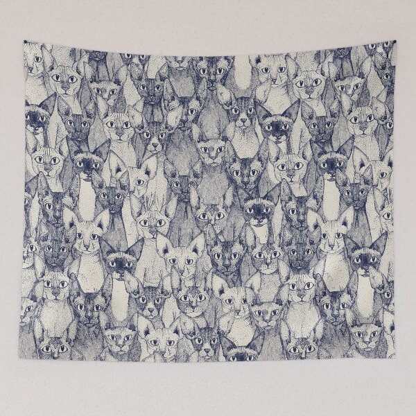 Item preview, just sphynx cats blue off white designed and sold by scrummy.