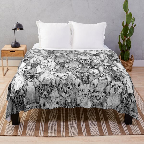 Item preview, just sphynx cats black white designed and sold by scrummy.