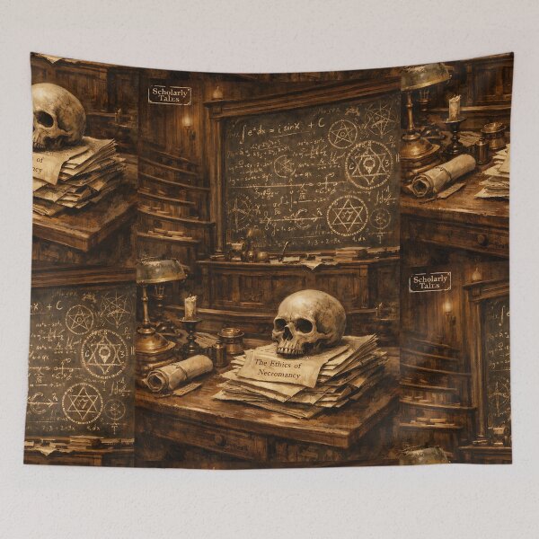 Item preview, The Alchemical Lecture Hall - Dark Academia Witch designed and sold by bapupa.