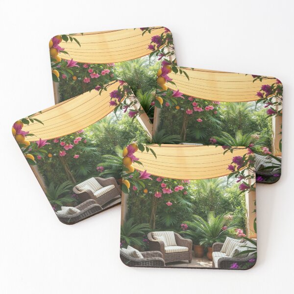Item preview, Lush Mediterranean Patio with Citrus Trees designed and sold by Vida e Arte.