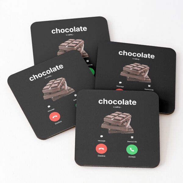 Item preview, chocolate is calling: meme gift, funny gag gift  designed and sold by revolsrawrats.