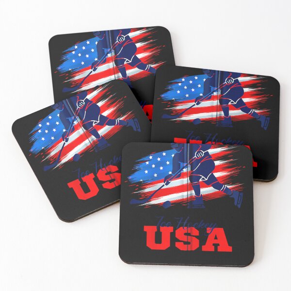 Item preview, Ice Hockey Usa Team American Flag Hockey Lover Athlete  designed and sold by DanishDesignCo.