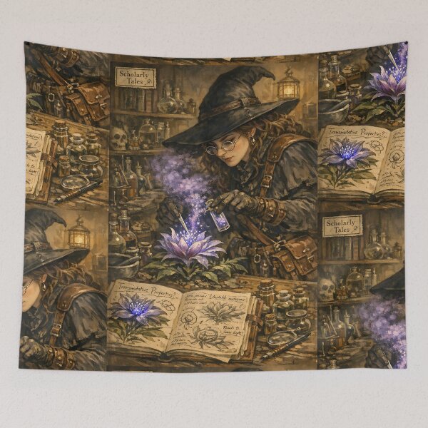 Item preview, The Botanical Dissection - Dark Academia Witch designed and sold by bapupa.